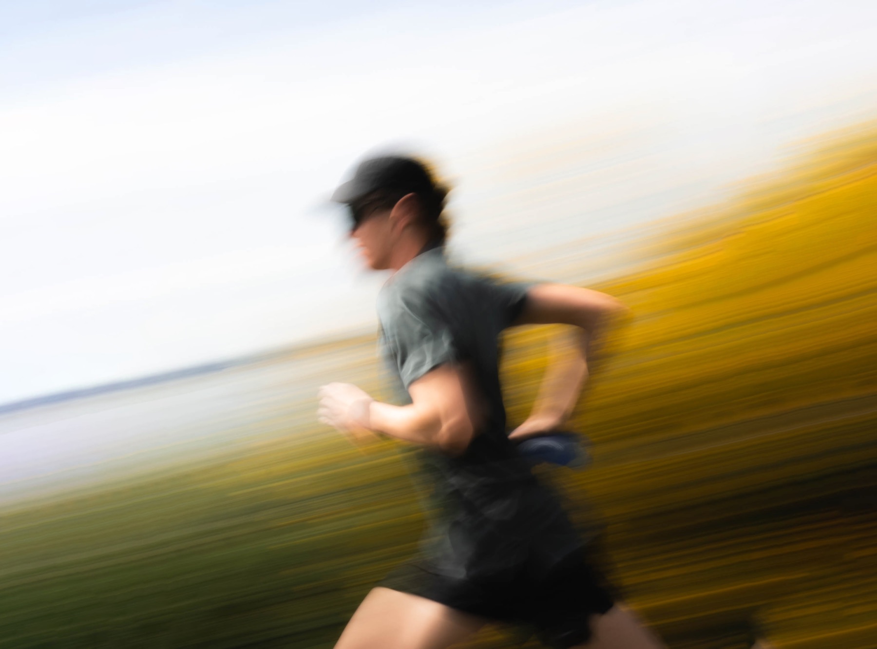 Coureur en mouvement